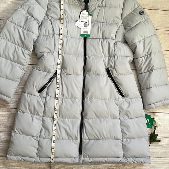 Andrew Marc Long Stretch Puffer Jacket - Picture 15 of 16